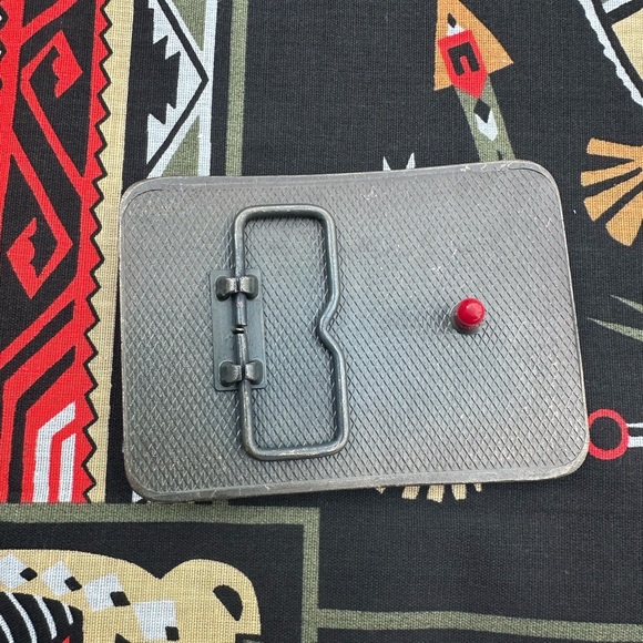 Vintage NRA Deer Hunting Belt Buckle Brass Gold Whittington Mens Unisex - Picture 6 of 6